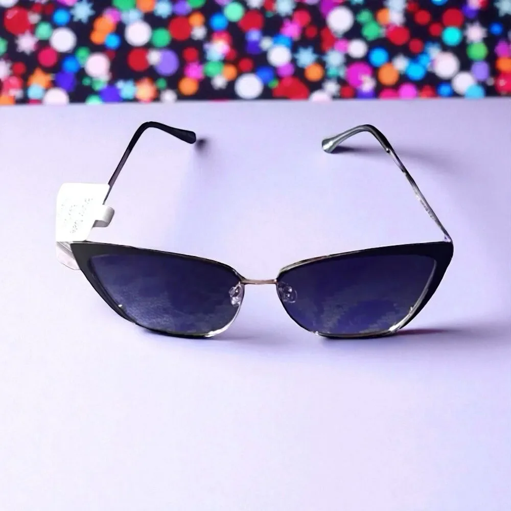 Prive Revaux Brunch Date Women's Sunglasses in Caviar Black & Gold New In Case